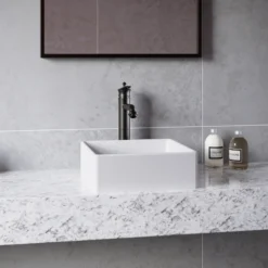 Karran Vineyard 1.2 GPM Single Lever Handle Lead-free Brass ADA Bathroom Faucet, Vessel, Oil Rubbed Bronze, KBF472ORB