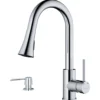 Karran Weybridge 1.8 GPM Single Lever Handle Lead-free Brass ADA Kitchen Faucet, Pull-Down Kitchen, Chrome, KKF240SD25C