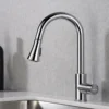Karran Weybridge Single Lever Handle Lead-free Brass ADA Kitchen Faucet, Pull Down, Chrome, KKF240C