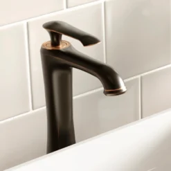Karran Woodburn 1.2 GPM Single Lever Handle Lead-free Brass ADA Bathroom Faucet, Vessel, Oil Rubbed Bronze, KBF412ORB