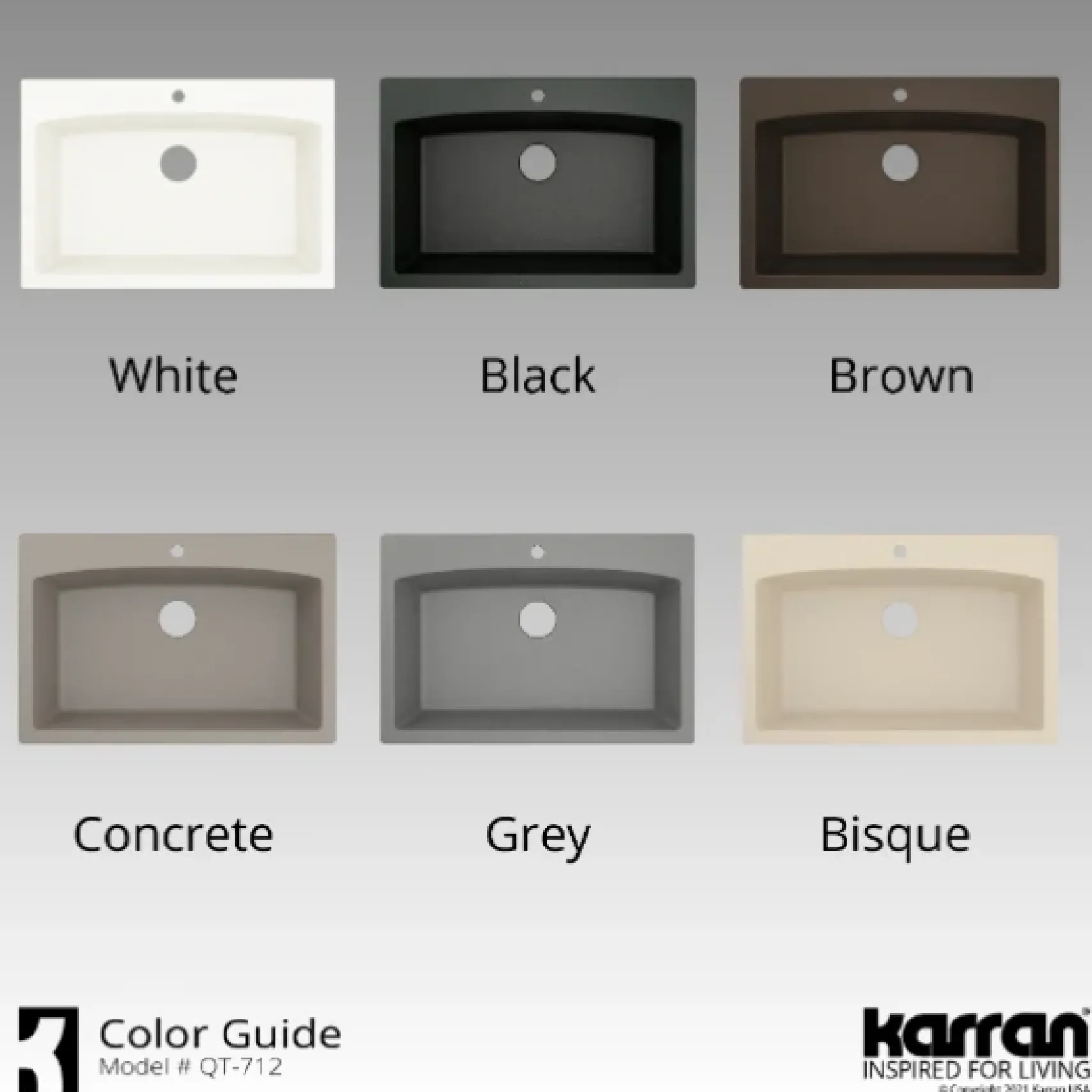Karran 33" Drop In/Topmount Quartz Composite Kitchen Sink, Bisque, QT-712-BI-PK1