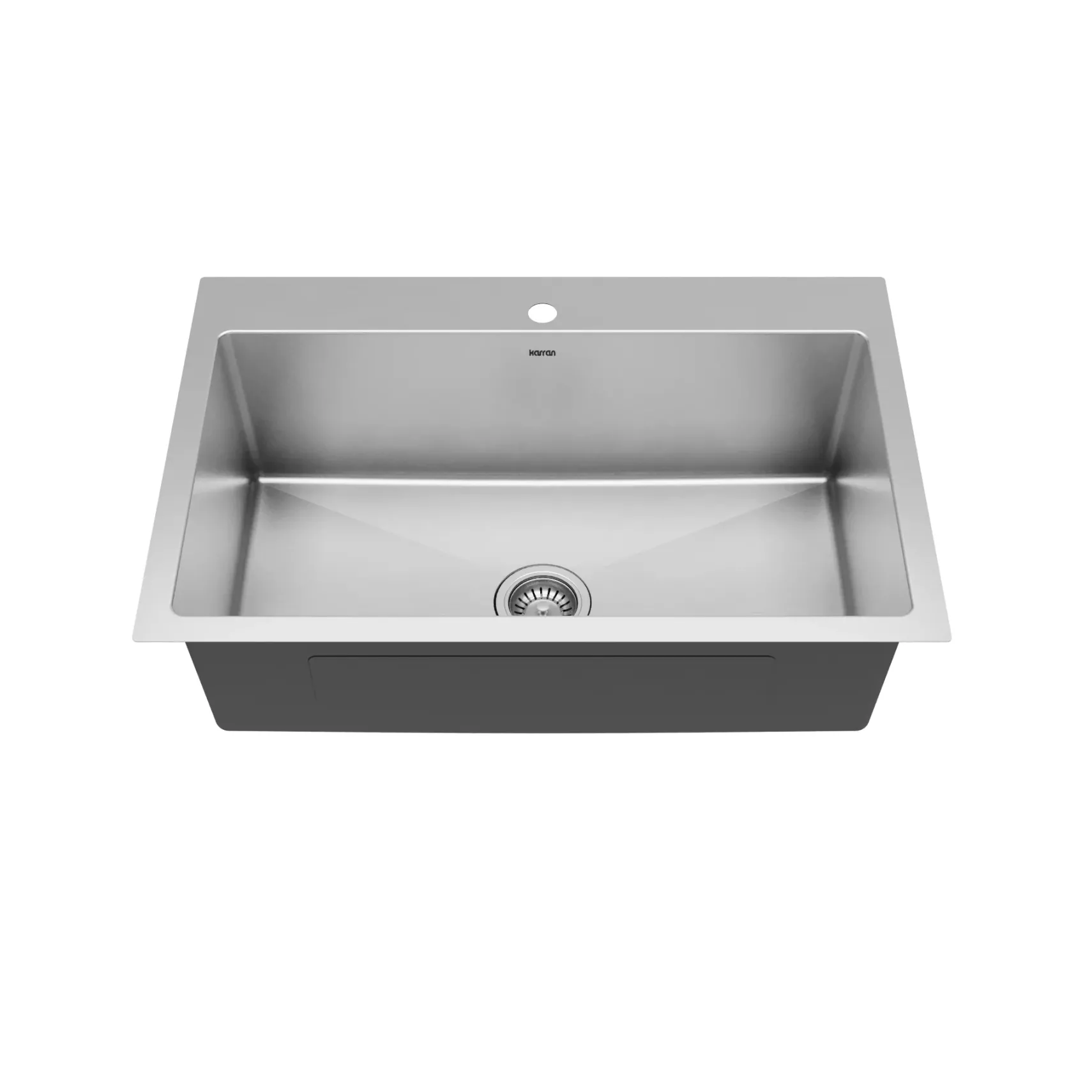 Karran 33" Drop In/Topmount Stainless Steel Kitchen Sink, 16 Gauge, EL-33-PK1