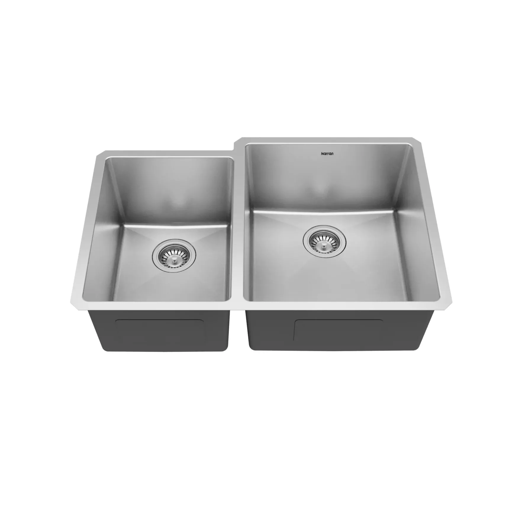 Karran Elite 33" Undermount Stainless Steel Kitchen Sink with Accessories, 40/60 Double Bowl, 16 Gauge, EL-78L-PK1
