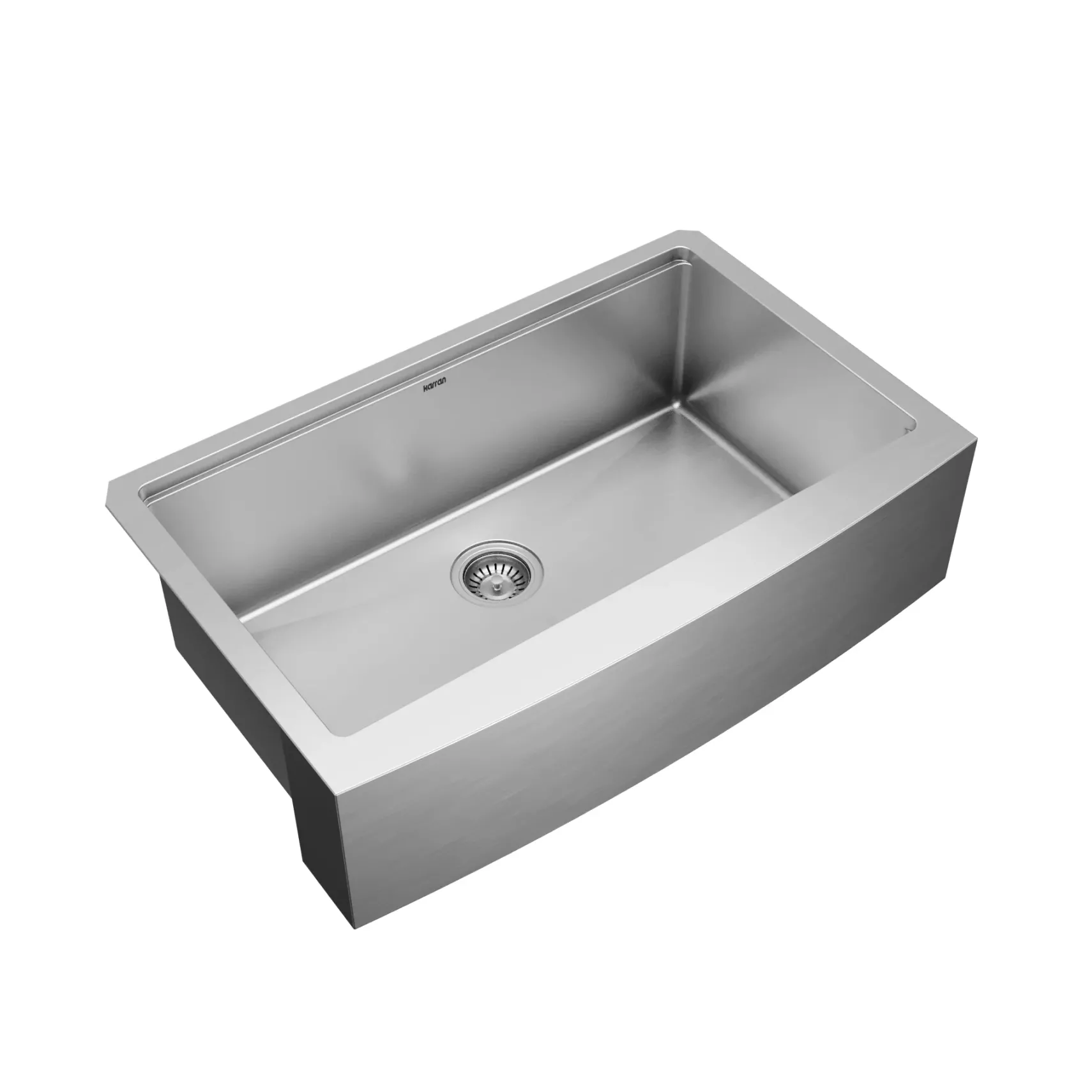 Karran Elite Workstation 33" Stainless Steel Farmhouse Sink with Faucet, WSA-45-PK3