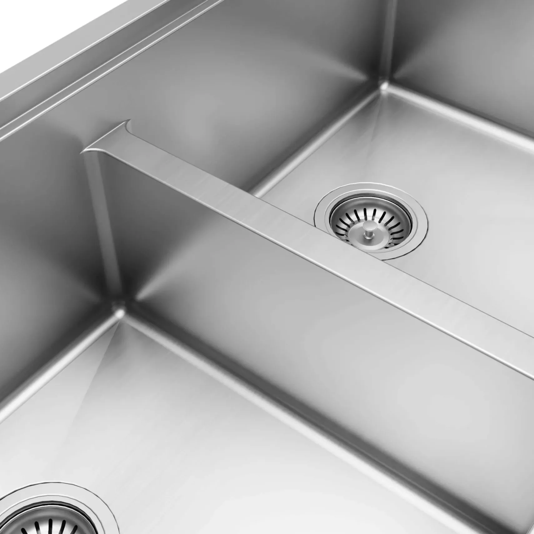 Karran Elite Workstation 36" Stainless Steel Workstation Farmhouse Sink with Accessories, 50/50 Double Bowl, 16 Gauge, WSA-48-PK1
