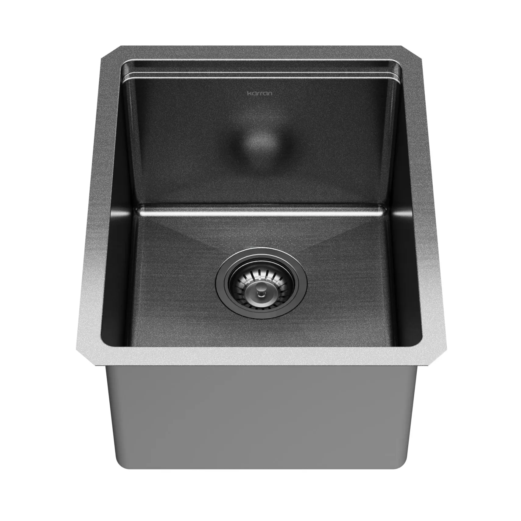 Karran Elite Workstation 15" Undermount Stainless Steel Kitchen Sink, Gunmetal Black, WS-31-D1-PK1