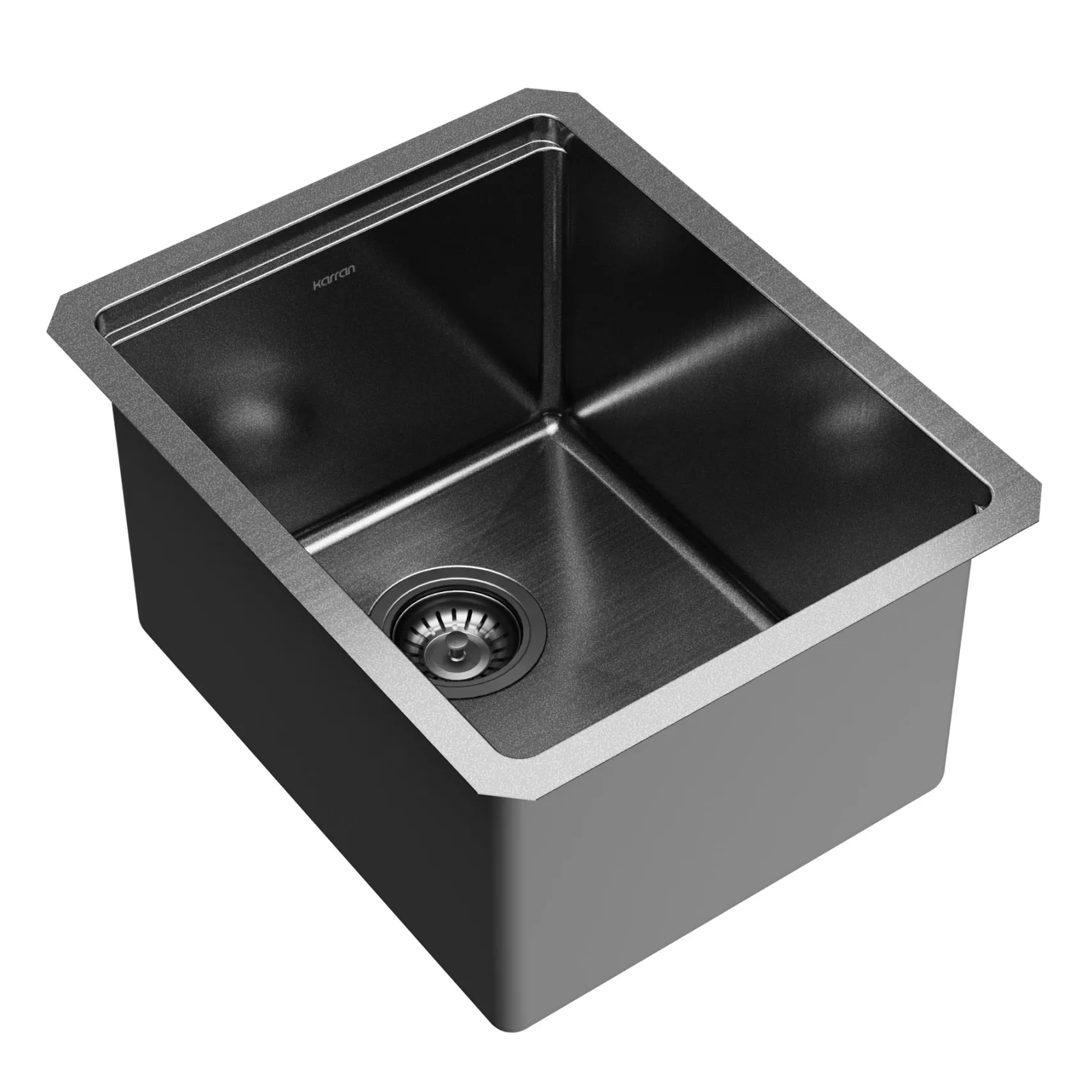 Karran Elite Workstation 15" Undermount Stainless Steel Kitchen Sink, Gunmetal Black, WS-31-D1-PK1