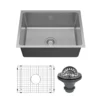 Karran Lansen 24" Undermount Stainless Steel Kitchen Sink, 18 Gauge, UMSB2311-PK1