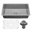Karran Lansen 32" Undermount Stainless Steel Kitchen Sink, 18 Gauge, UMSB3211-PK1