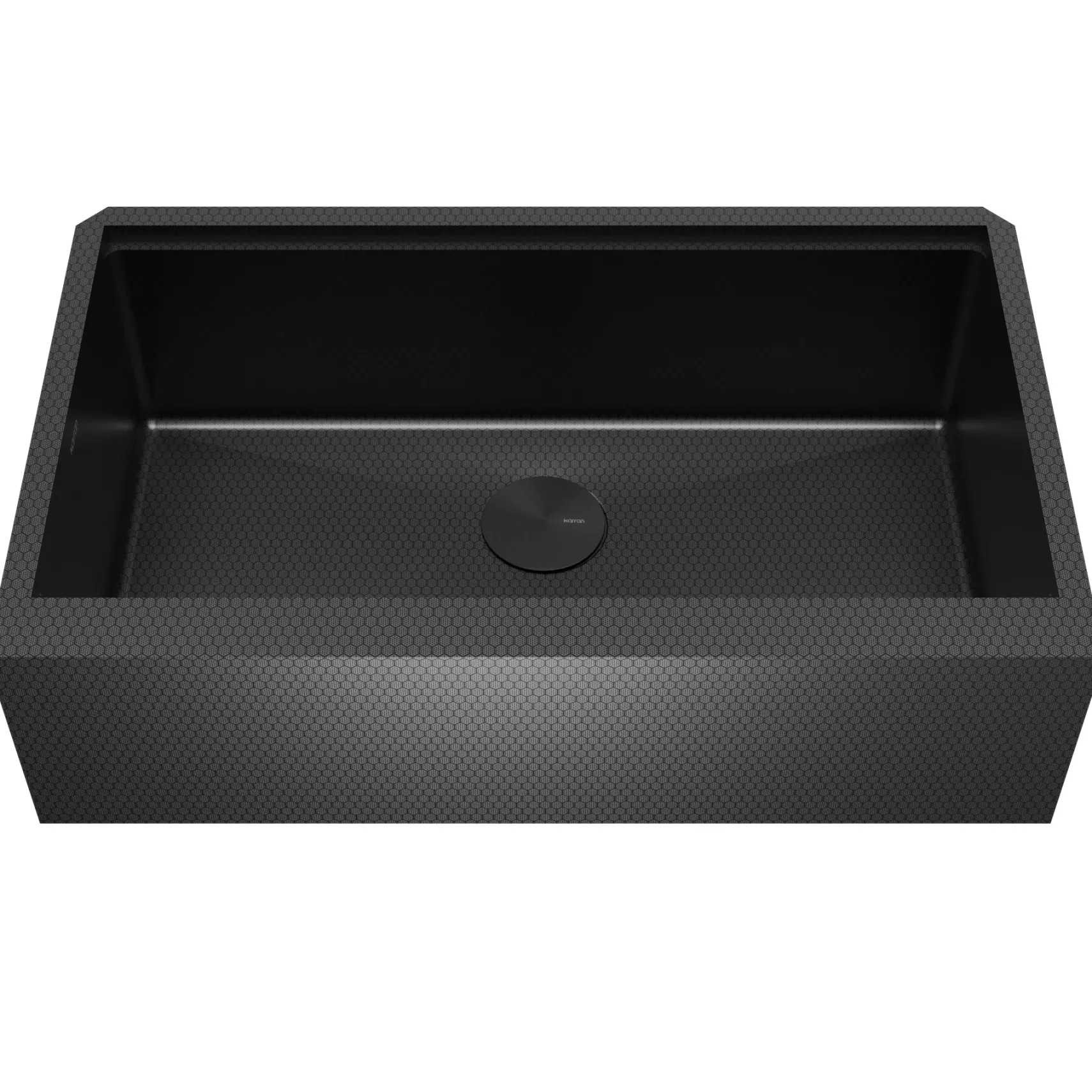 Karran Matrix 33" Stainless Steel Workstation Farmhouse Sink, Gunmetal Grey, HSU3320SB-D1