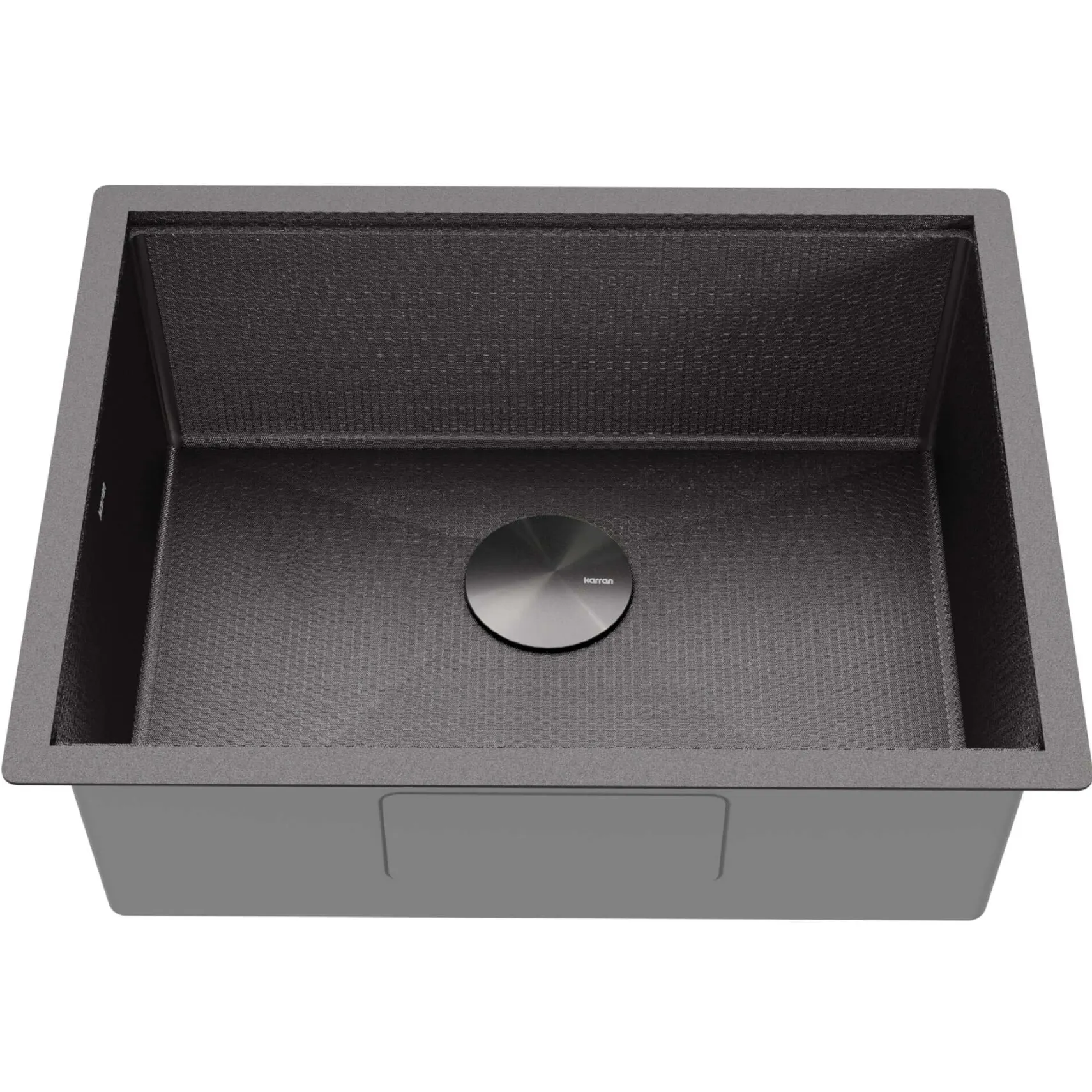 Karran Matrix 24" Undermount Stainless Steel Workstation Kitchen Sink with Accessories, Gunmetal Grey, 16 Gauge, HSU2419SBGG