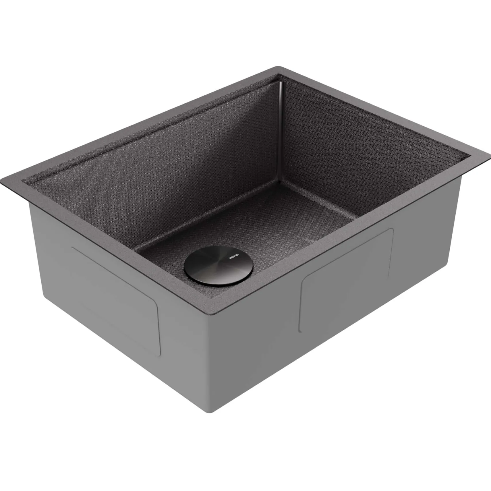 Karran Matrix 24" Undermount Stainless Steel Workstation Kitchen Sink with Accessories, Gunmetal Grey, 16 Gauge, HSU2419SBGG