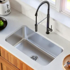 Karran Profile 30" Undermount Stainless Steel Kitchen Sink with Accessories, 16 Gauge, PU55-PK1