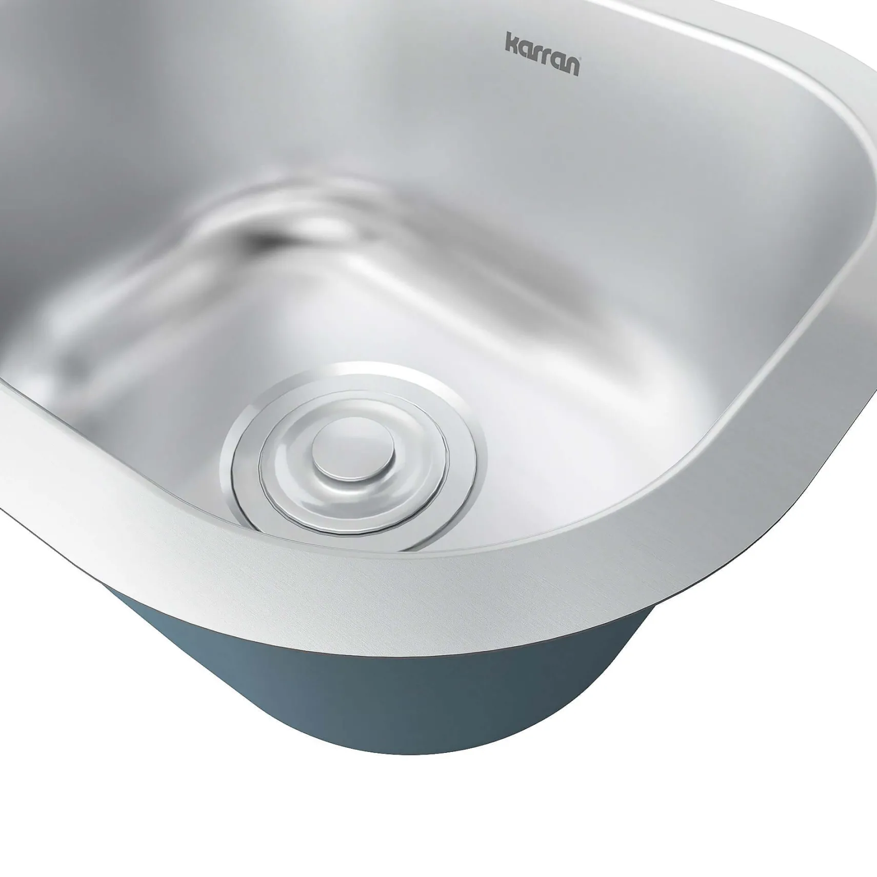 Karran Profile 15" Undermount Stainless Steel Kitchen Sink with Accessories, 18 Gauge, PRU39-PK1