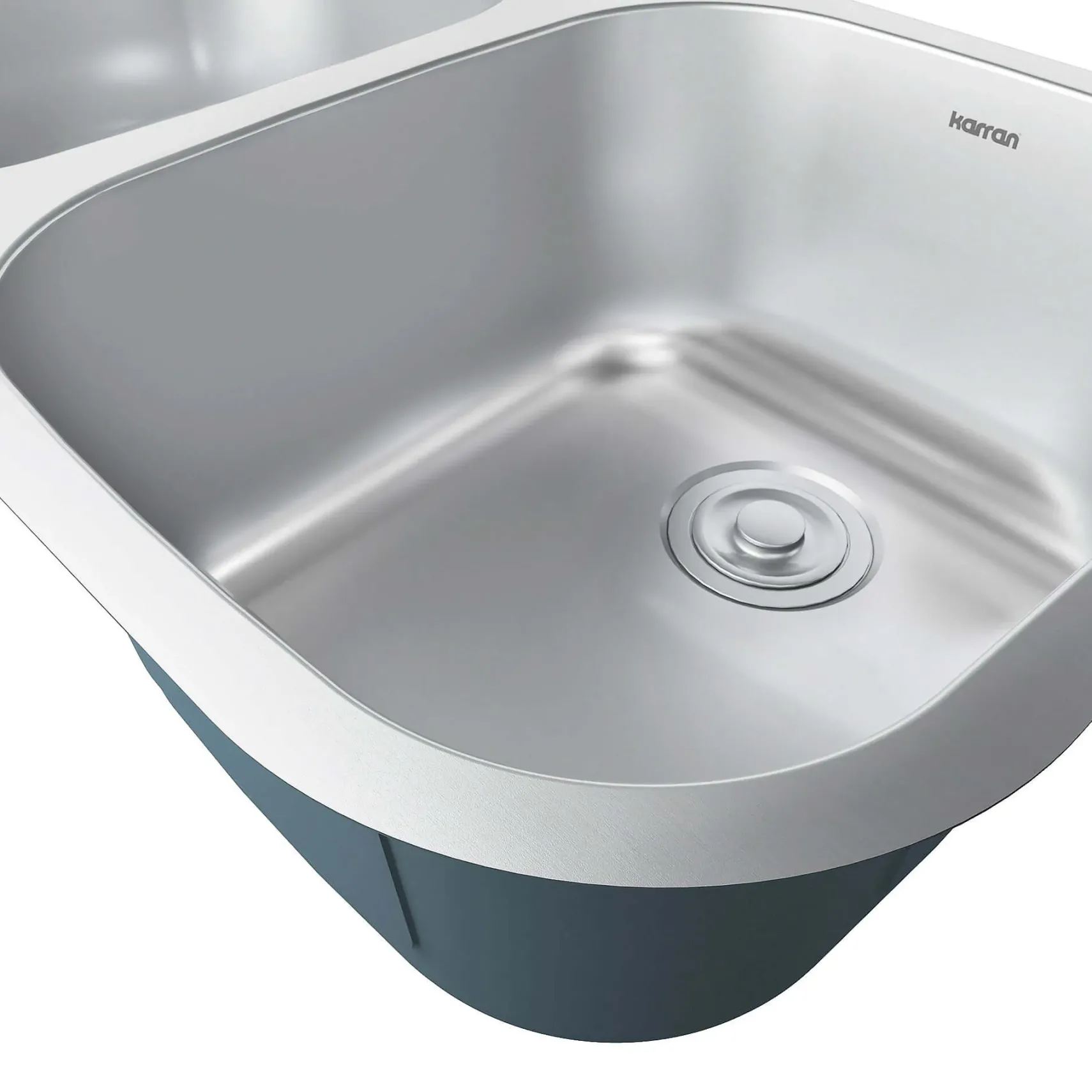 Karran Profile 32" Undermount Stainless Steel Kitchen Sink with Accessories, 40/60 Double Bowl, 18 Gauge, PRU33L-PK1