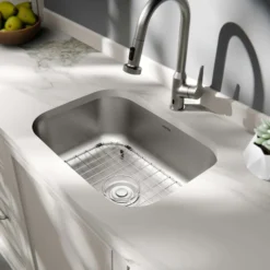 Karran Profile 23" Undermount Stainless Steel Kitchen Sink with Accessories, 18 Gauge, PRU37-PK1