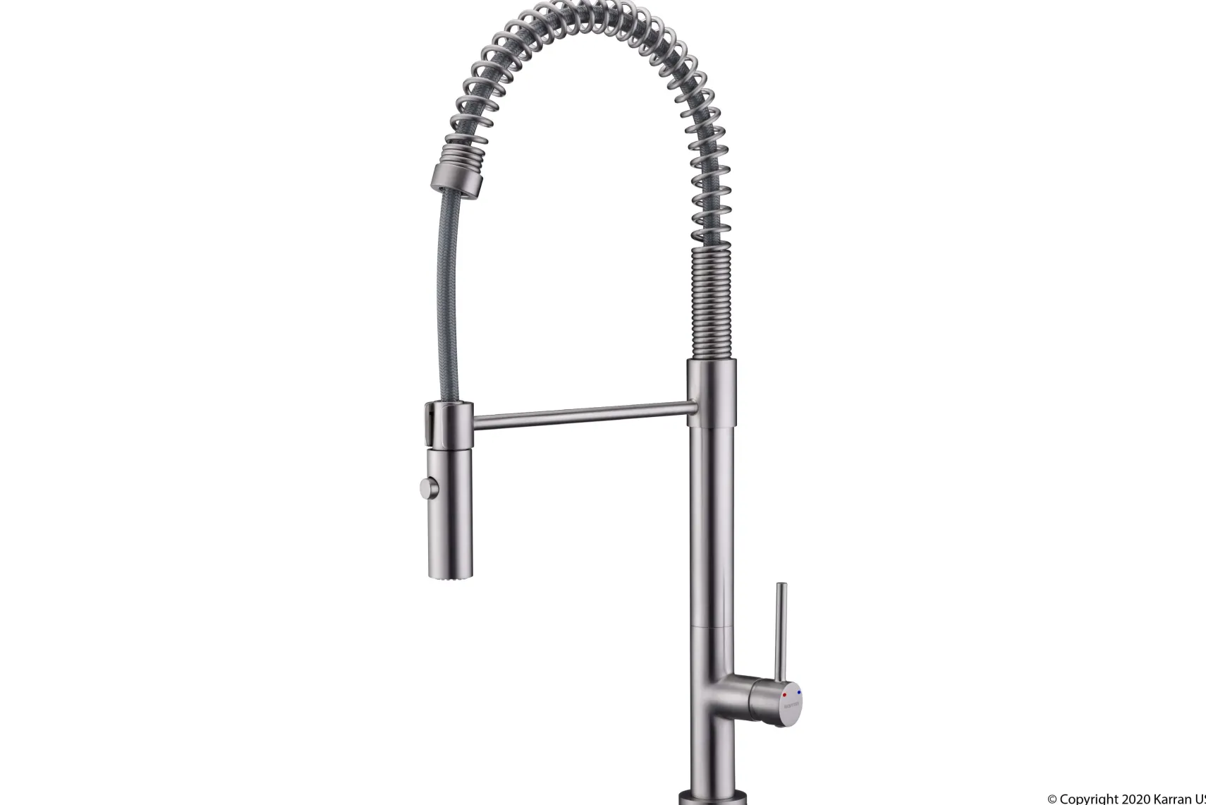 Karran 34" Quartz Composite Farmhouse Sink with Stainless Steel Faucet and Accessories, 50/50 Double Bowl, White, QA750WH220SS
