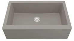 Karran 34" Quartz Composite Farmhouse Sink, Concrete, QA-740-CN