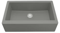 Karran 34" Quartz Composite Farmhouse Sink, Grey, QA-740-GR