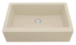 Karran 34" Quartz Composite Farmhouse Sink, Bisque, QA-740-BI