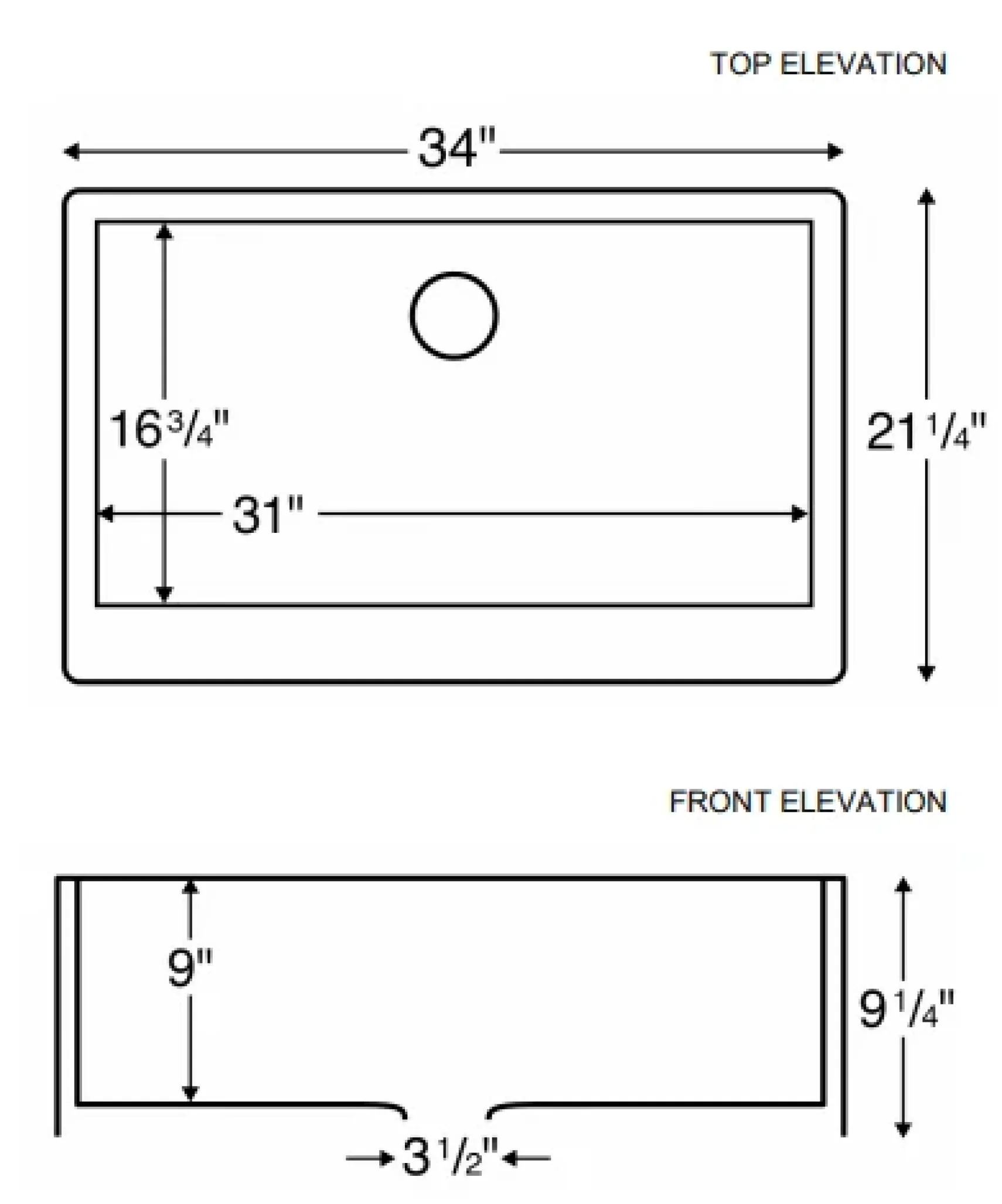 Karran 34" Quartz Composite Farmhouse Sink, Bisque, QA-740-BI