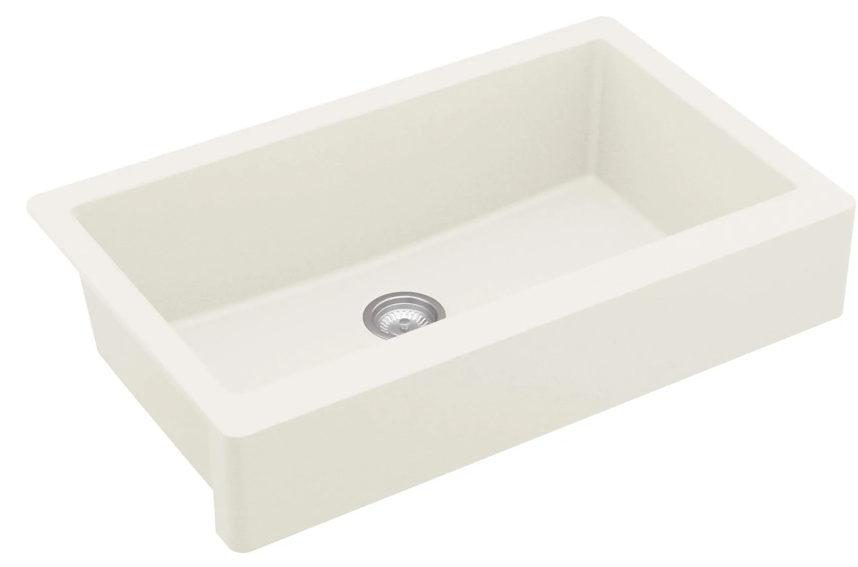 Karran 34" Quartz Composite Retrofit Farmhouse Sink, White, QAR-740-WH