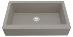 Karran 34" Quartz Composite Retrofit Farmhouse Sink, Concrete, QAR-740-CN