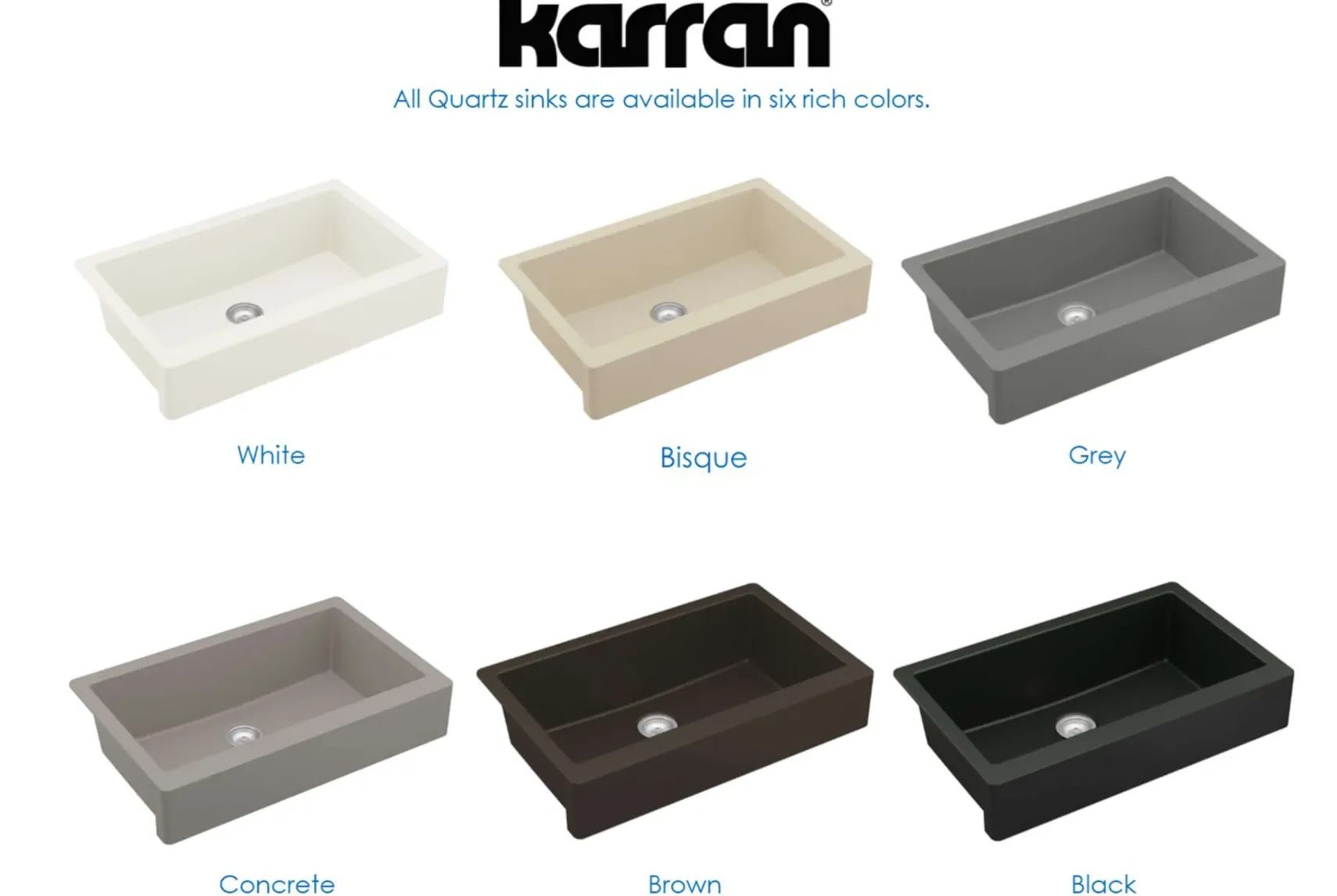 Karran 34" Quartz Composite Retrofit Farmhouse Sink, Bisque, QAR-740-BI-PK1