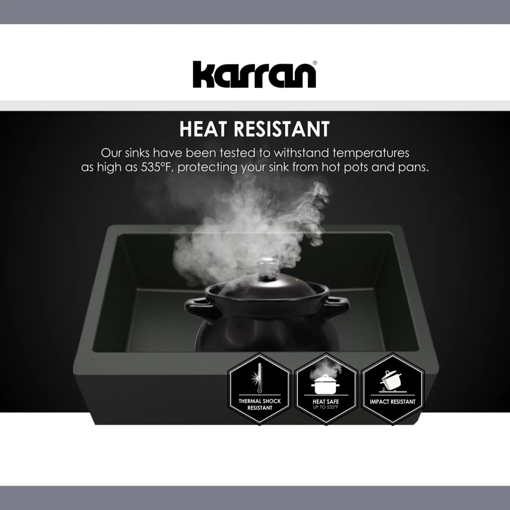 Karran 32" Undermount Quartz Composite Kitchen Sink, Black, QU-712-BL-PK1