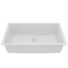 Karran 32" Undermount Quartz Composite Kitchen Sink, White, QU-812-WH