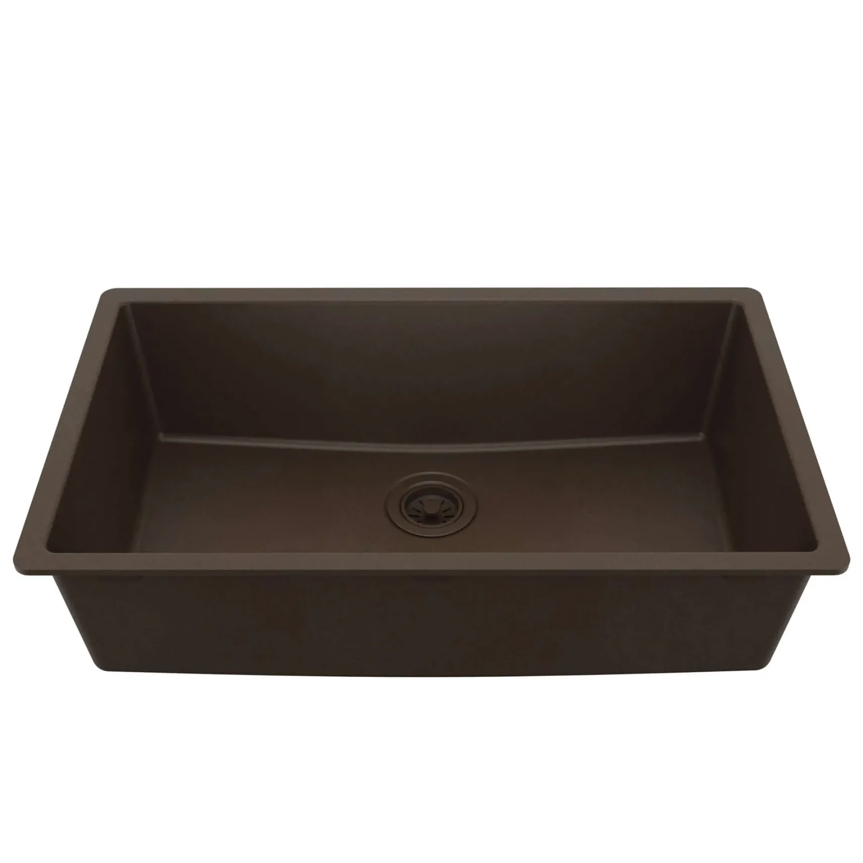 Karran 32" Undermount Quartz Composite Kitchen Sink, Brown, QU-812-BR