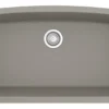 Karran 33" Undermount Quartz Composite Kitchen Sink, Concrete, QU-712-CN