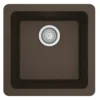 Karran 17" Undermount Quartz Composite Kitchen Sink, Brown, QU-690-BR