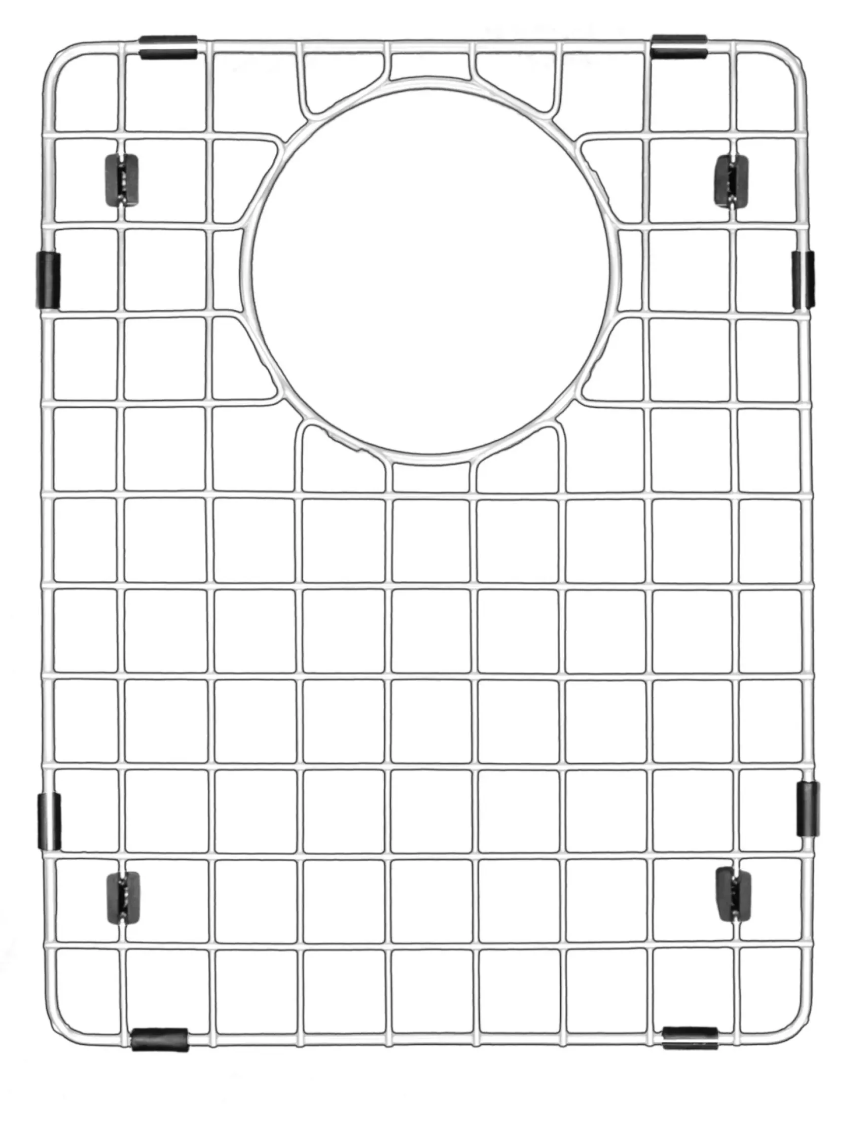 Karran 32" Undermount Quartz Composite Kitchen Sink, 60/40 Double Bowl, Black, QU-610-BL-PK1