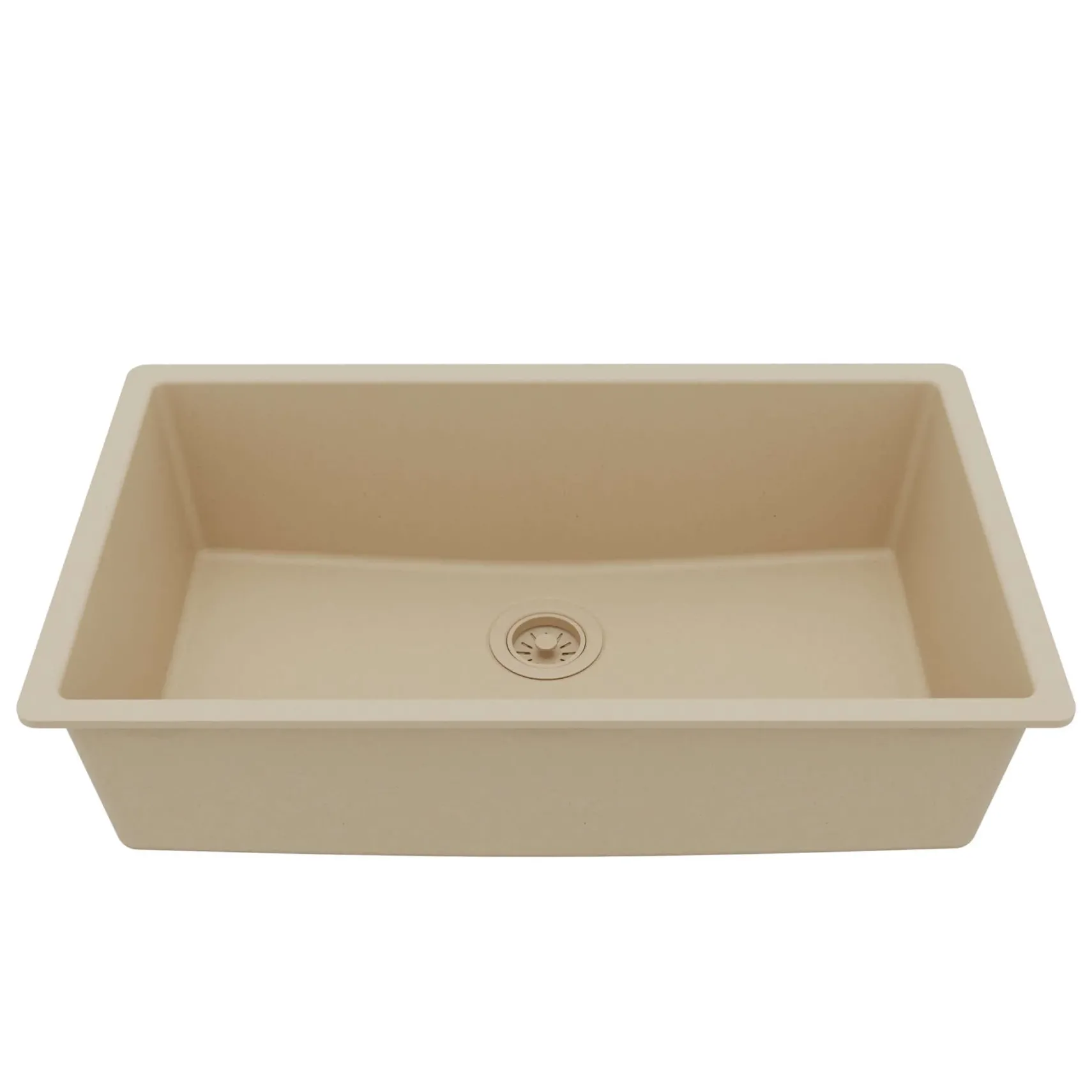 Karran 32" Undermount Quartz Composite Kitchen Sink, Bisque, QU-812-BI