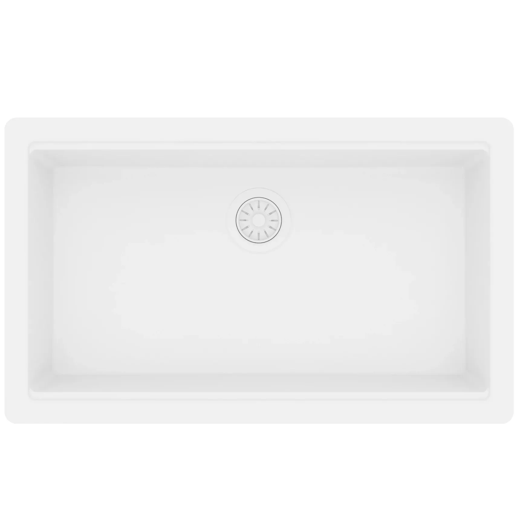 Karran 32" Undermount Quartz Composite Workstation Kitchen Sink, White, QUWS-875-WH-PK2