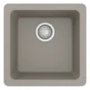 Karran 17" Undermount Quartz Composite Kitchen Sink, Concrete, QU-690-CN
