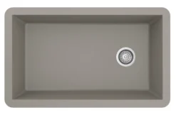 Karran 32" Undermount Quartz Composite Kitchen Sink, Concrete, QU-670-CN