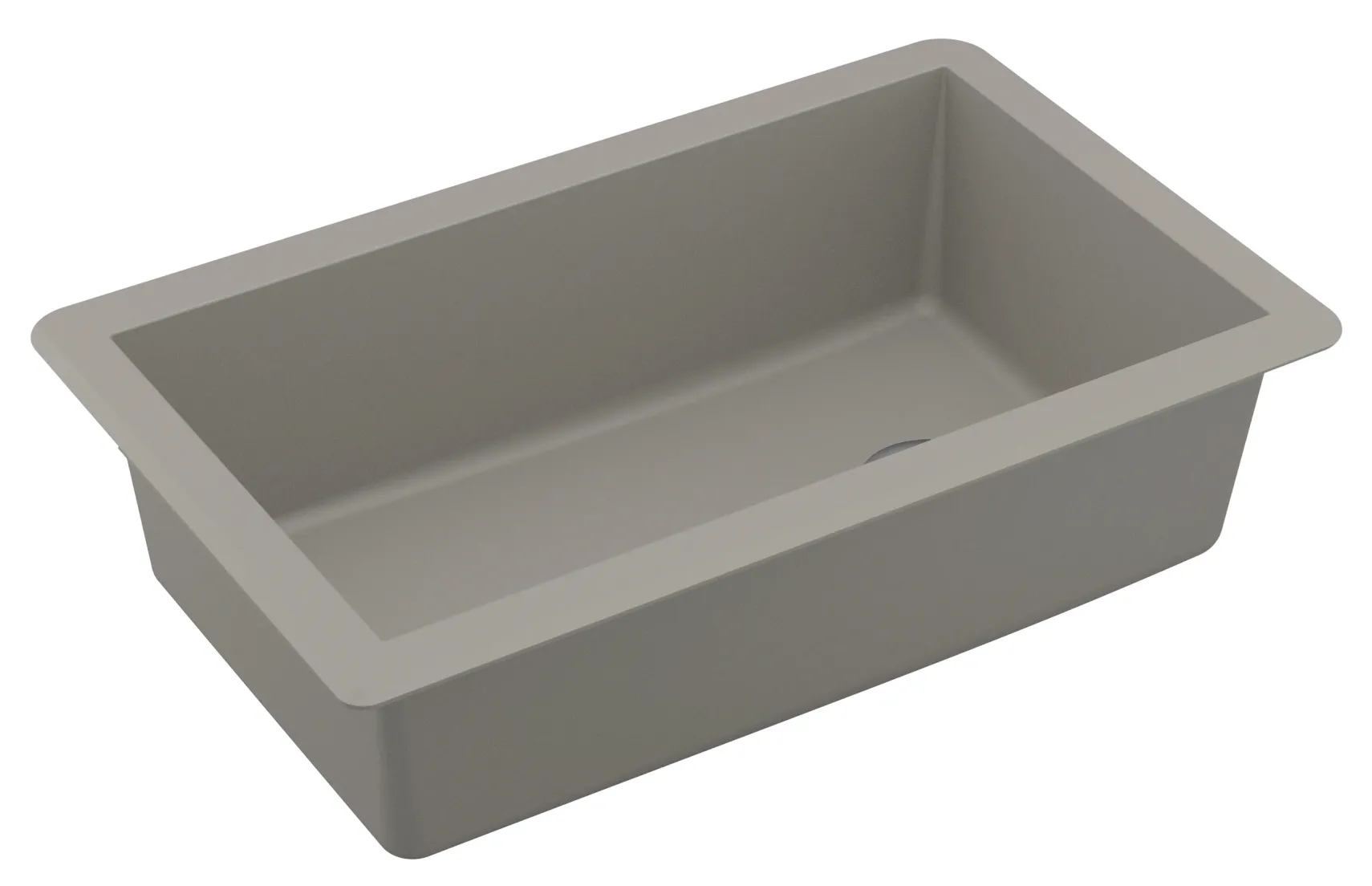 Karran 32" Undermount Quartz Composite Kitchen Sink, Concrete, QU-670-CN