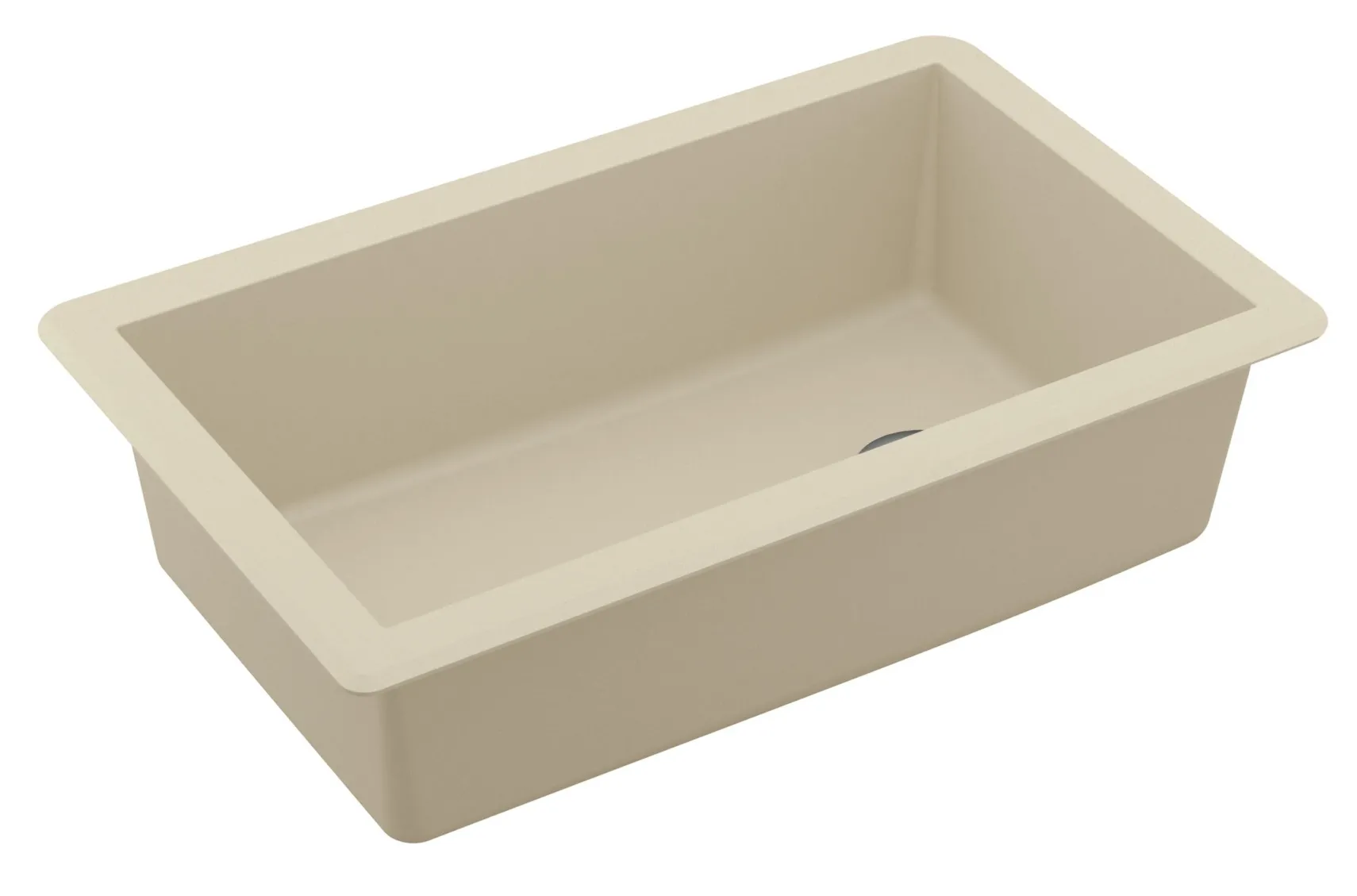 Karran 32" Undermount Quartz Composite Kitchen Sink, Bisque, QU-670-BI-PK1