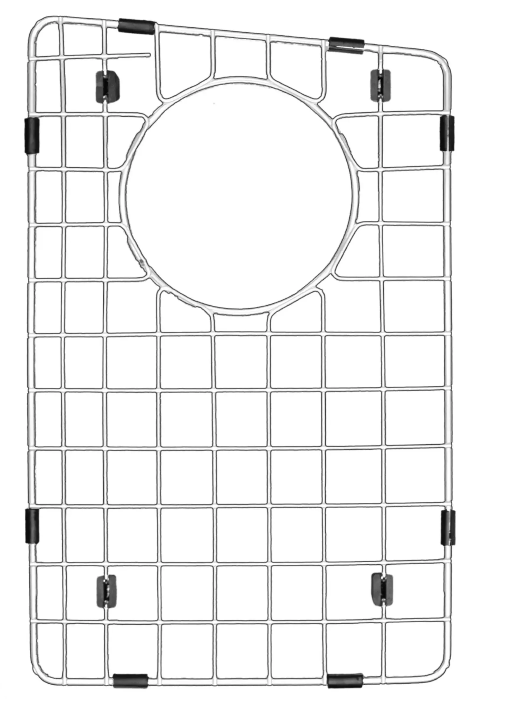 Karran 32" Undermount Quartz Composite Kitchen Sink, 60/40 Double Bowl, Black, QU-711-BL-PK1