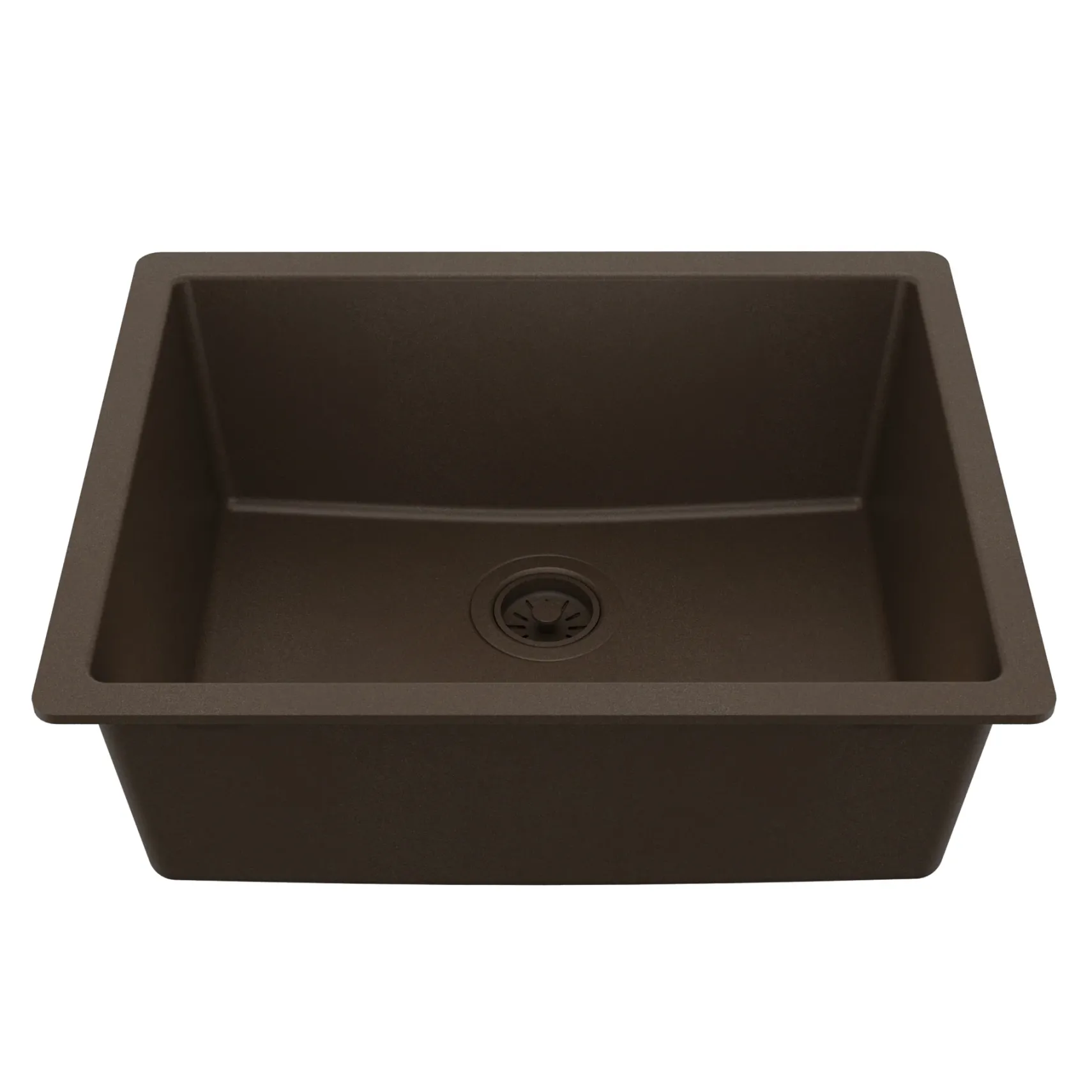 Karran 24" Undermount Quartz Composite Kitchen Sink, Brown, QU-820-BR