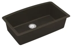Karran 33" Undermount Quartz Composite Kitchen Sink, Brown, QU-712-BR