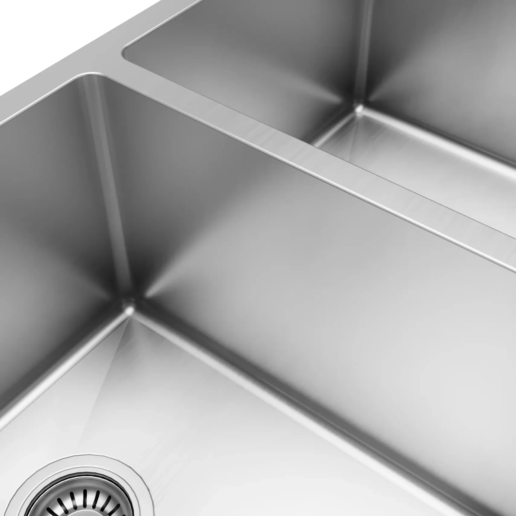 Karran 32" Undermount Stainless Steel Kitchen Sink, 50/50 Double Bowl, 16 Gauge, EL-76-PK1