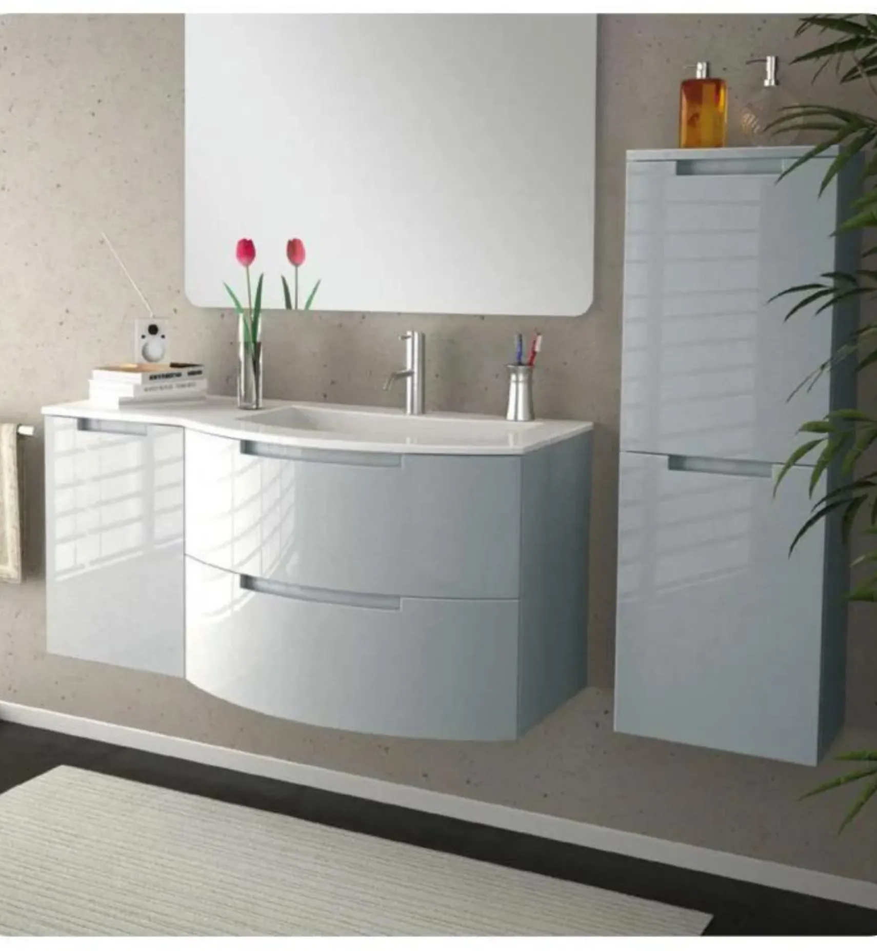 Latoscana 53" Modern Bathroom Vanity, Left Side Cabinet, Oasi Series, OA53OPT3