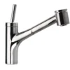 Latoscana Elba Single Handle Pull Out Kitchen Faucet Dual Function Sprayer, Chrome, 78CR576
