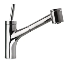 Latoscana Elba Single Handle Pull Out Kitchen Faucet Dual Function Sprayer, Chrome, 78CR576
