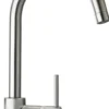 Latoscana Elba Single Handle Pull Down Kitchen Faucet, Stream Only, Brushed Nickel, 78PW591