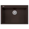 Latoscana Plados 30" Quartz Composite Drop-in Single Bowl Kitchen Sink, Brown, ON7610-64UG