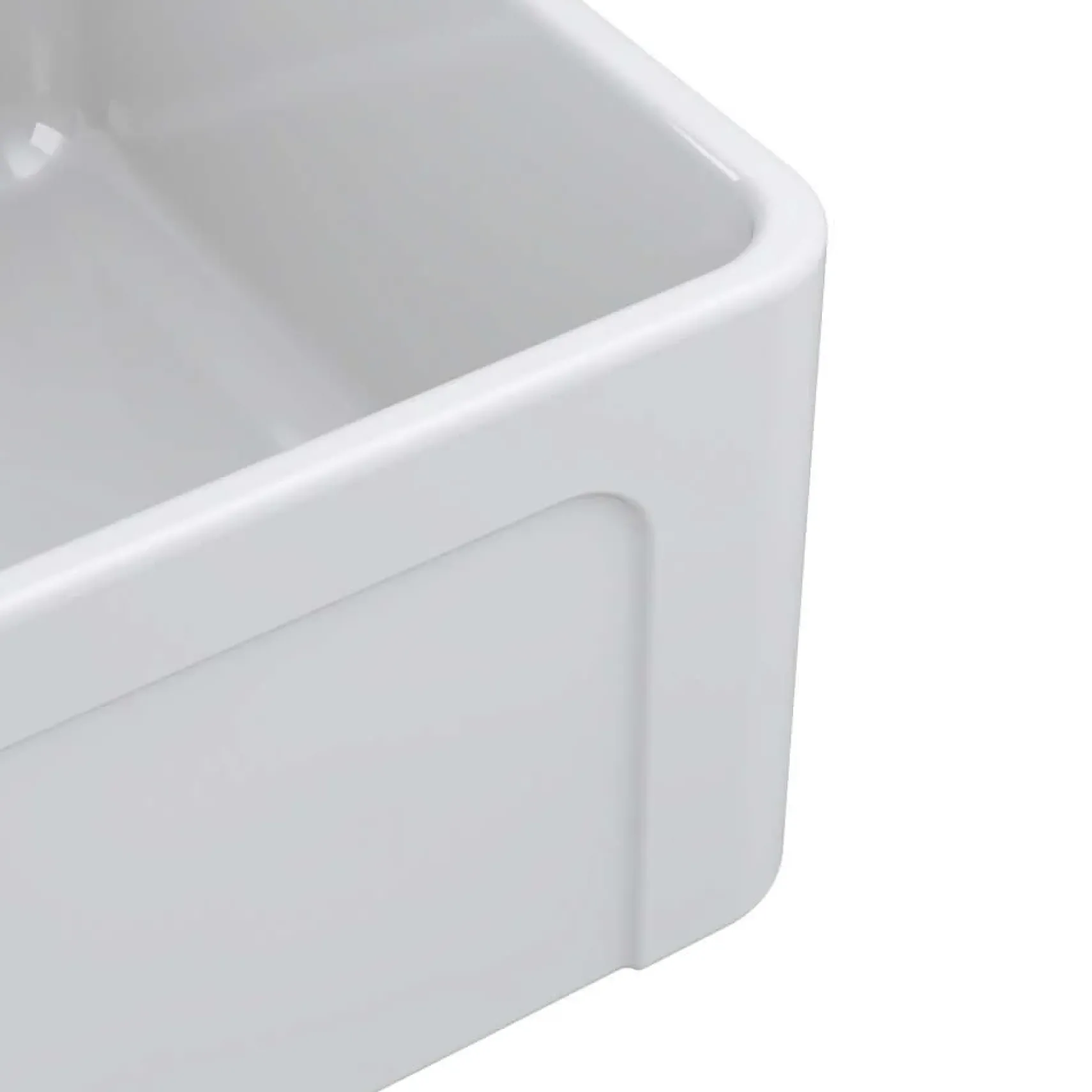 Latoscana 33" Fireclay Farmhouse Sink, 60/40 Double Bowl, White, LTD3319W